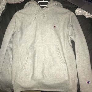 grey champion reverse weave hoodie